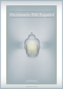 Diccionario Pali Espanol