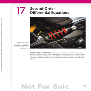 Chapter 17 Second-Order Differential Equations
