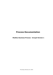 [Group4] Medtec Business Process - Documentation process