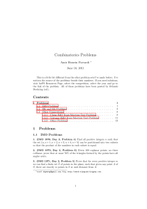 100 Combinatorics Problems