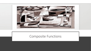 2.5 Composite Functions