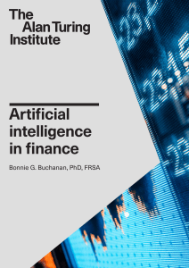AI in Finance- Alan Turing Institute Report - 2019