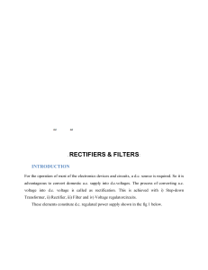 Rectifiers & Filters