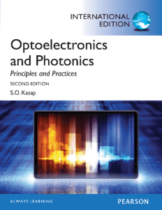 optoelectronics and photonics principles and practices