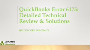 A complete guide about QuickBooks Error 6175