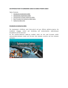AN INTRODUCTION TO SUBMARINE CABLES