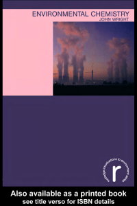 Environmental Chemistry by John Wright