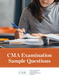 CMA 20Sample Questions Answers Feb2020
