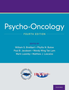 Psycho-Oncology Fourth Edition 