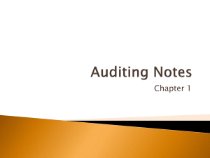 Audit notes Chapter 1