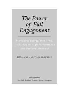 The power of full engagement loehr schwa