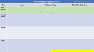 ACS Pathophysiology Worksheet