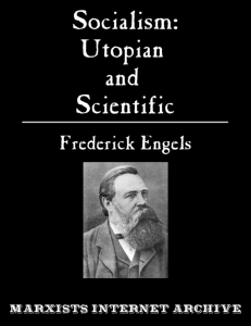 Engels Socialism Utopian and Scientific
