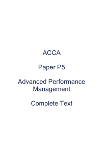 Advanced Performance Management Complete