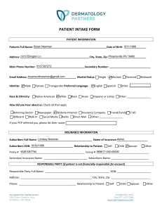 Dermatology New Patient Forms 