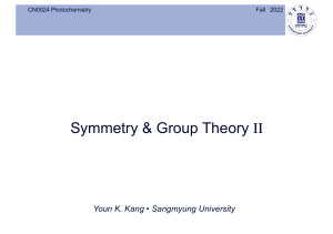 2.SymmetryGroupTheory 2 Point Group