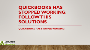 How to deal with the QuickBooks Has Stopped Working issue in no time