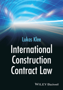 International Construction Contract Law-Wiley-Blackwell (2015)