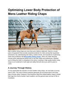 mens leather riding chaps