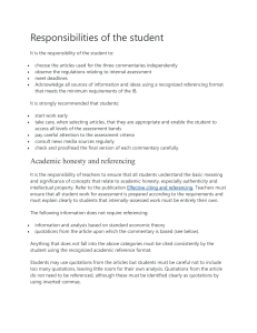 Responsibilities of the student - Econ IA (1)