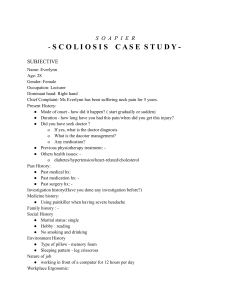 Scoliosis Case study - Lim Xin Ying i20018771