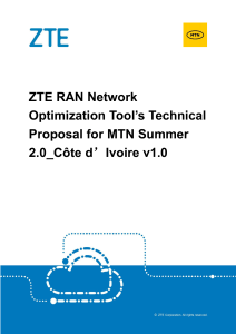 1.5.2 ZTE RAN Network Optimization Tool's Technical Proposal for MTN Summer 2.0 Côte d'Ivoire 20231102