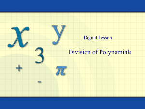 division of polynomials v2