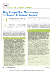 body composition  measurement techniques to.4