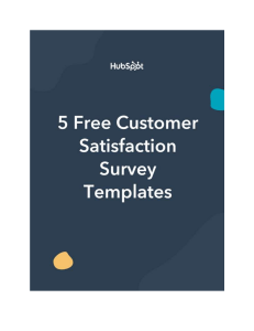 5 Customer Survey Templates
