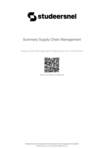 summary-supply-chain-management