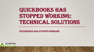 Best ever ways to fix QuickBooks Has Stopped Working glitch