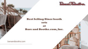Best Selling Diner booth sets at Bars and Booths.com