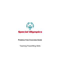 Teaching Powerlifting Skills