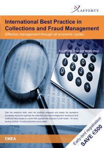 International Best Practice in Collections and Fraud Management-EMEA-DAY1-DAY2
