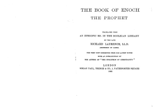 The Book of Enoch the prophet