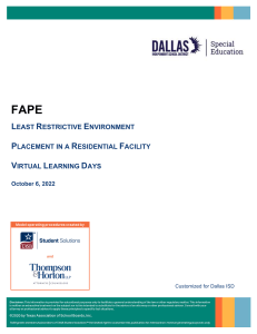 #FAPE Least Restrictive Environment Composite (1) 1