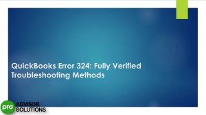 QuickBooks Error 324  How to Fix it Fast and Effectively