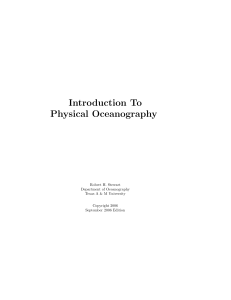 book physical oceanography