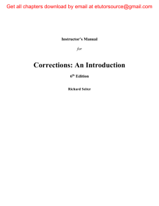 Solutions Manual For Corrections An Introduction, 6e Richard Seiter