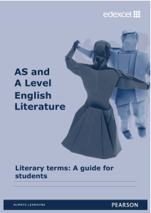 Literary Terminology A Level English Literature
