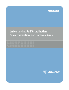 VMware paravirtualization
