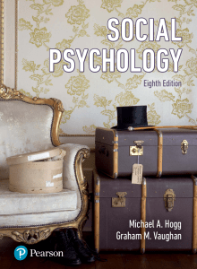 Hogg Social Psychology 8th Edition