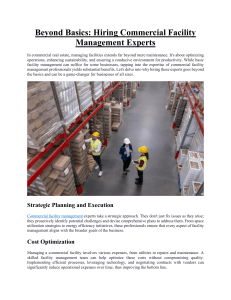 Beyond Basics Hiring Commercial Facility Management Experts
