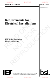 Electrical Regulations