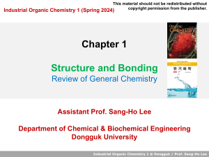 Ch 1 - Structure and Bonding (LSH, Spring 2024)