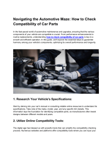 how to check compatibility of car parts (blog 2)
