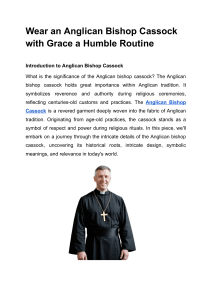 Wear an Anglican Bishop Cassock with Grace a Humble Routine