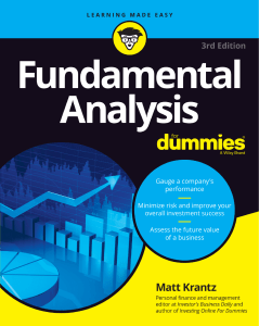Fundamental Analysis For Dummies - by Matt Krantz