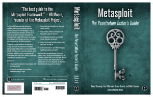 Metasploit - The Penetration Tester's Guide