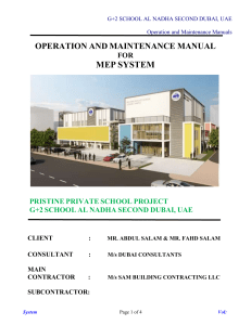 Operation and Maintenance Manual Template Pristine school  project - Cop...